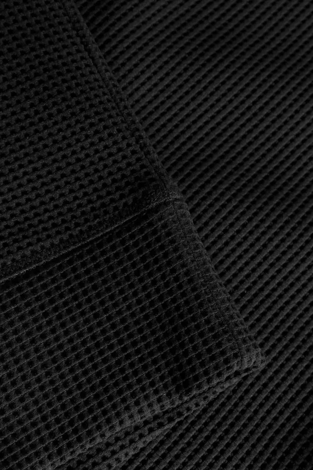 Men Kristian Relaxed Tech Waffle Sweater Black Norse Projects Sweatshirts