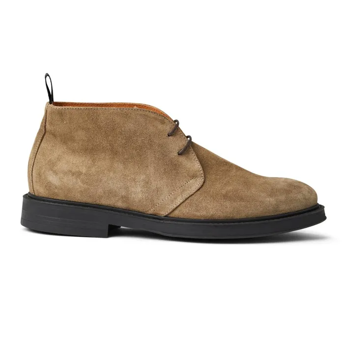 Men Laceups and Oxfords Bruno Magli Taddeo Classic Chukka Suede BootTaupe