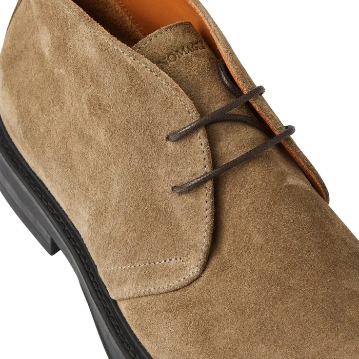 Men Laceups and Oxfords Bruno Magli Taddeo Classic Chukka Suede BootTaupe
