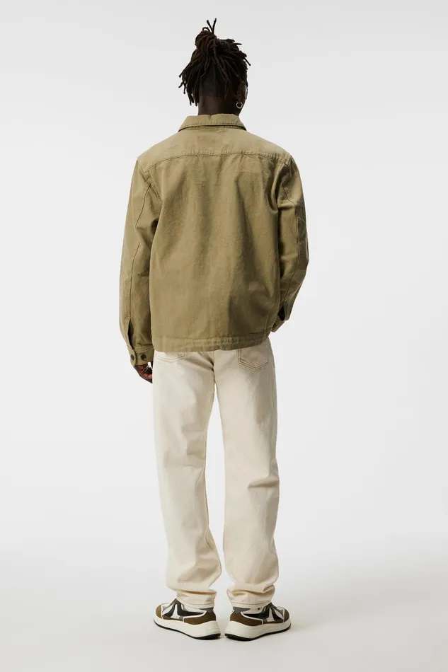Men Lando Org Twill Overshirt Aloe JLindeberg Overshirts Men Lando Org Twill Overshirt Aloe JLindeberg Overshirts
