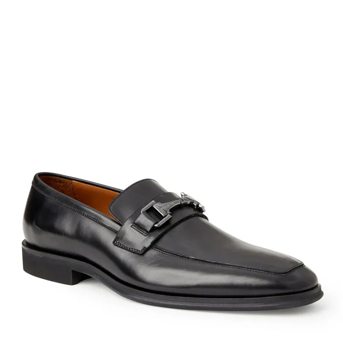 Men Loafers and Slipons Bruno Magli Raging Bit Leather LoaferBlack