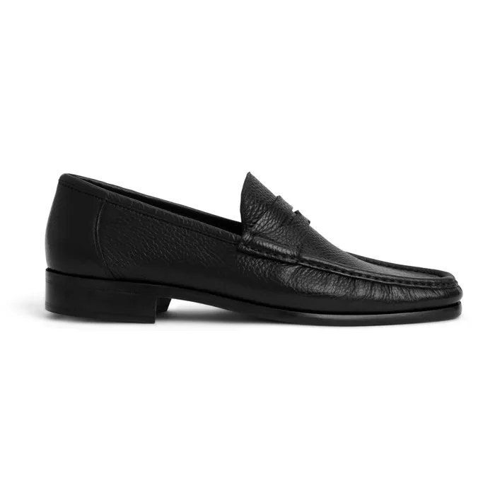 Men Loafers and Slipons Bruno Magli Tonio Slip On Loafer Black Cervo Leather
