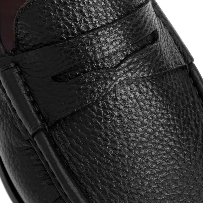Men Loafers and Slipons Bruno Magli Tonio Slip On Loafer Black Cervo Leather