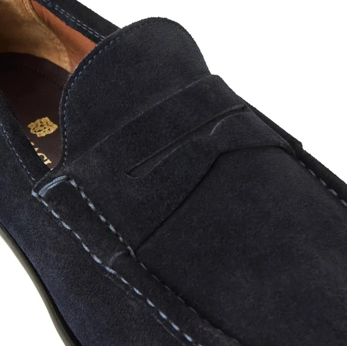 Men Loafers and Slipons Bruno Magli Tonio Slip On Loafer Navy Suede