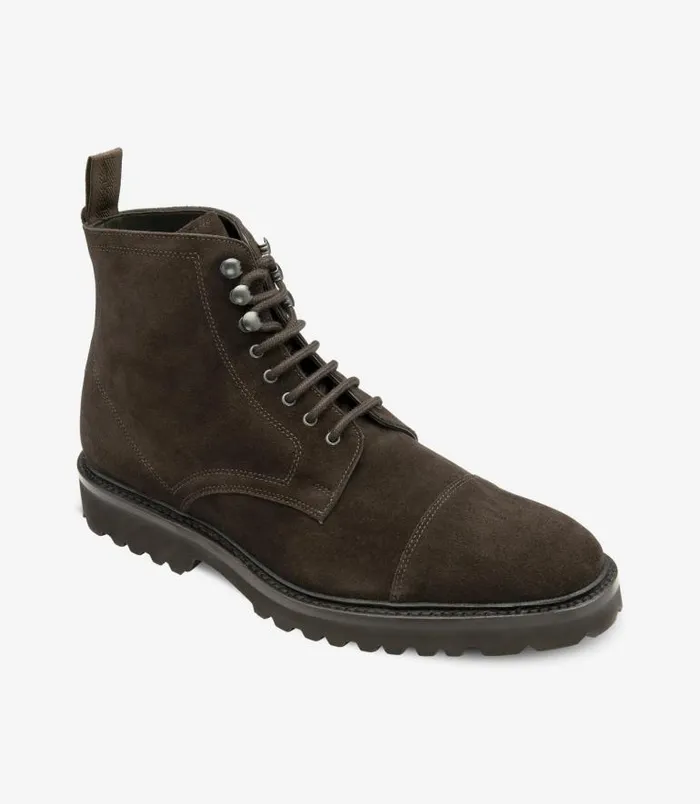 Men Loake Boots Aquarius Dark Brown Suede Men Loake Boots Aquarius Dark Brown Suede