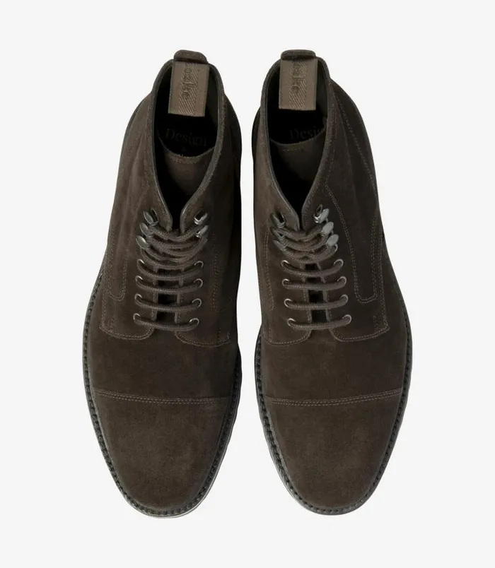 Men Loake Boots Aquarius Dark Brown Suede Men Loake Boots Aquarius Dark Brown Suede