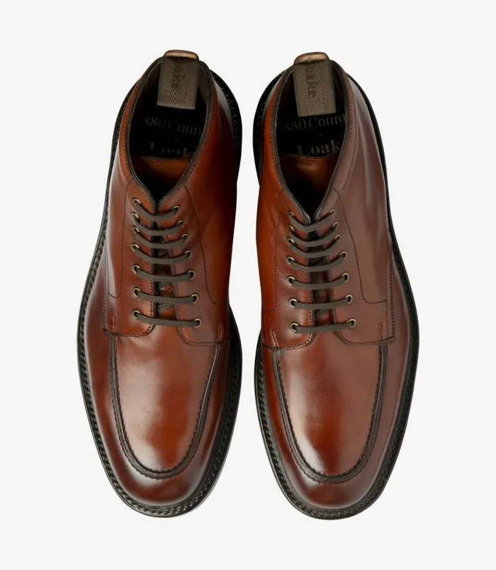 Men Loake Boots Gisbourne Seared Mahogany Men Loake Boots Gisbourne Seared Mahogany