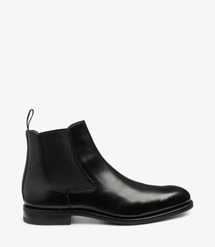 Men Loake Boots Wareing Black