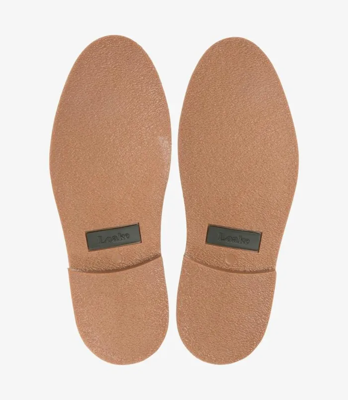 Men Loake Derby Boots Sahara Tan Suede