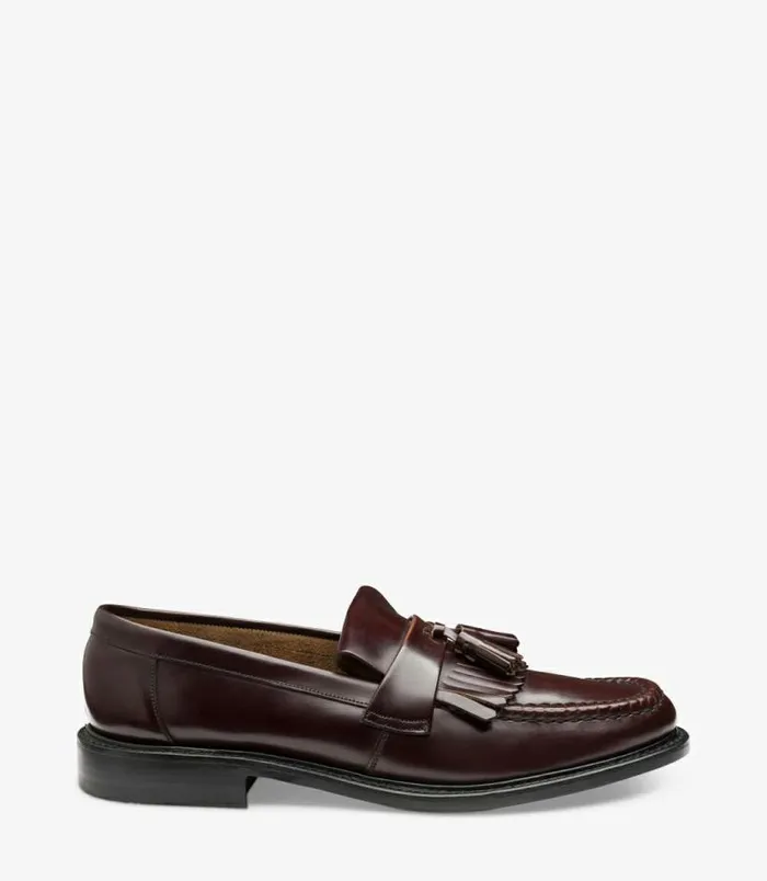 Men Loake Loafers Brighton Burgundy
