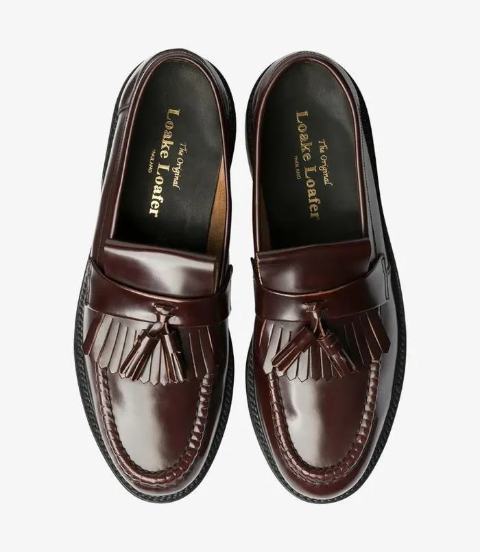 Men Loake Loafers Brighton Burgundy Men Loake Loafers Brighton Burgundy