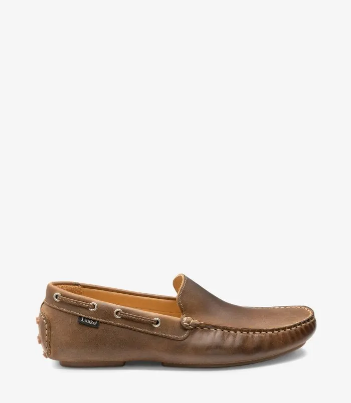 Men Loake Loafers Donington Brown Nubuck