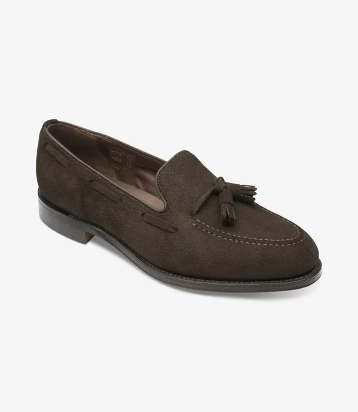 Men Loake Loafers Russell Chocolate Brown Suede Men Loake Loafers Russell Chocolate Brown Suede