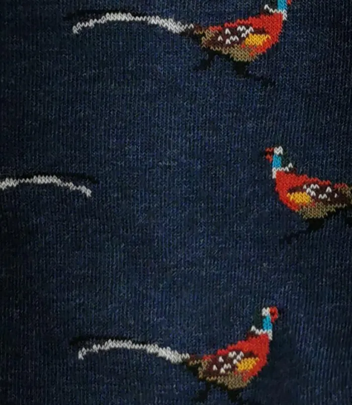 Men Loake Socks Pheasant Socks Navy