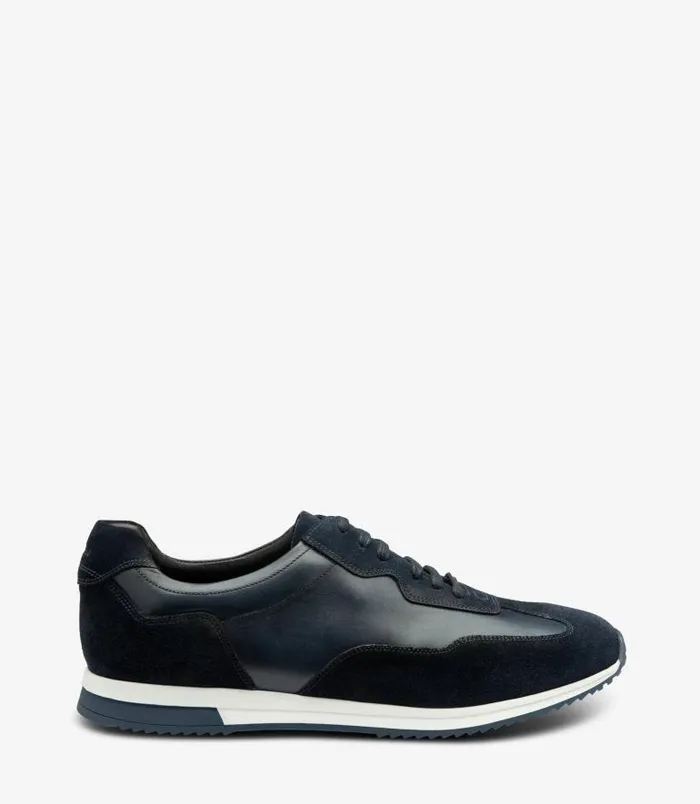 Men Loake Trainers and Sneakers Linford Navy
