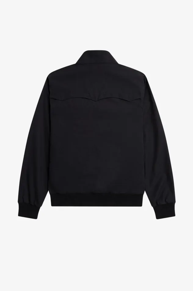 Men Made In EnglandHarrington Jacket Black Fred Perry Coats and Jackets