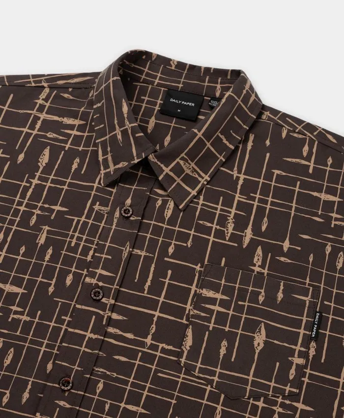 Men Martini Brown Ramzo Longsleeve Shirt Daily Paper Shirts Men Martini Brown Ramzo Longsleeve Shirt Daily Paper Shirts