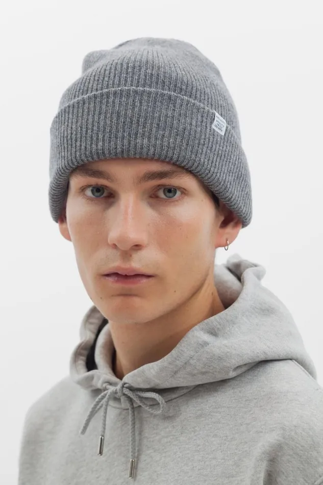 Men Norse Beanie Grey Melange Norse Projects Beanies