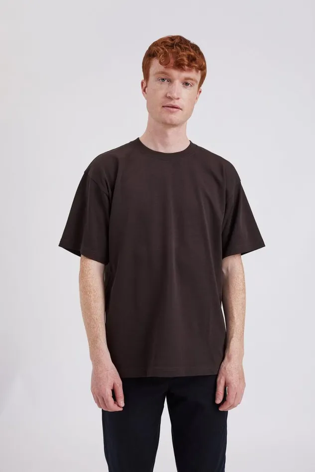 Men Norse Standard Heavy Loose Tshirt Espresso Norse Projects TShirts