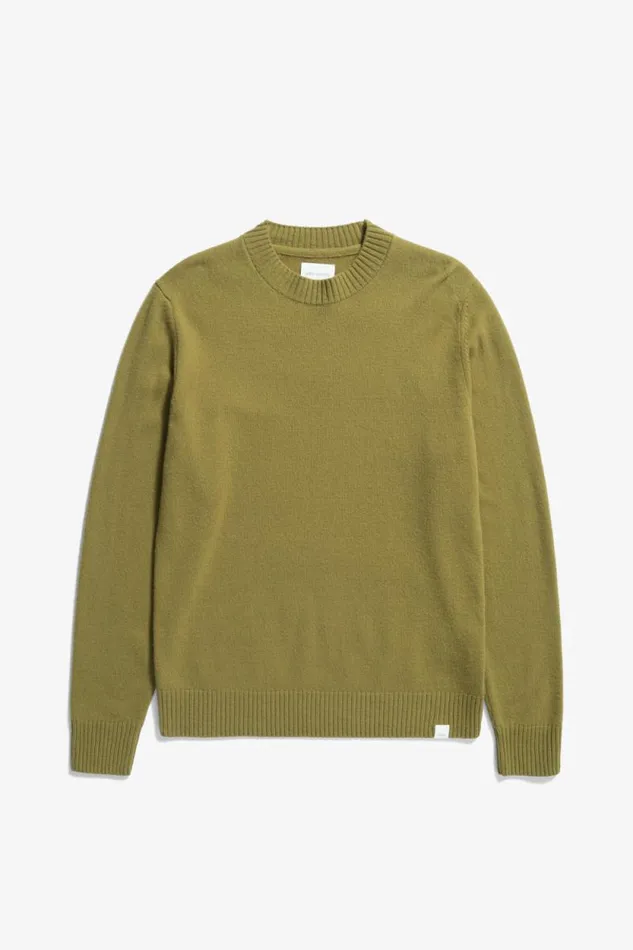 Men Norse Standard Merino Lambswool Sweater Sitka Green Norse Projects Knitwear Men Norse Standard Merino Lambswool Sweater Sitka Green Norse Projects Knitwear