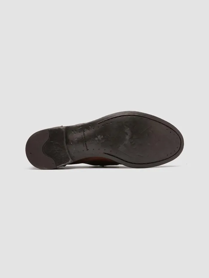 Men Officine Creative Footwear ARC 509 Brown Leather Penny Loafers