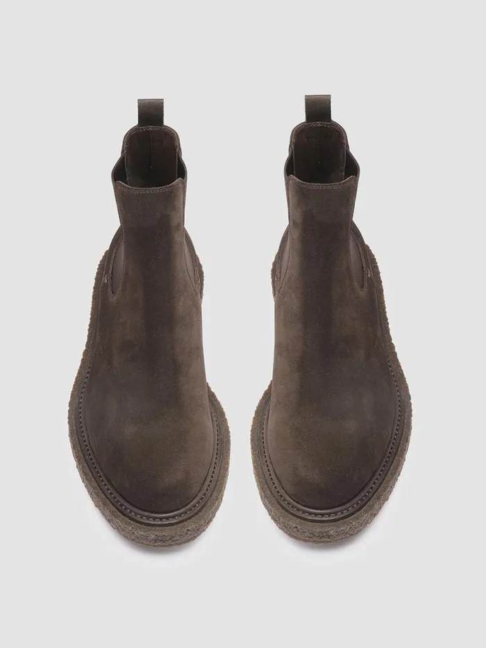Men Officine Creative Footwear BULLET 002 Gray Suede Chelsea Boots Men Officine Creative Footwear BULLET 002 Gray Suede Chelsea Boots