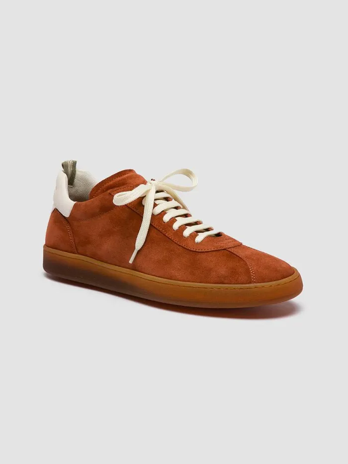 Men Officine Creative Footwear HALO 001 Red Leather And Suede Low Top Sneakers Men Officine Creative Footwear HALO 001 Red Leather And Suede Low Top Sneakers