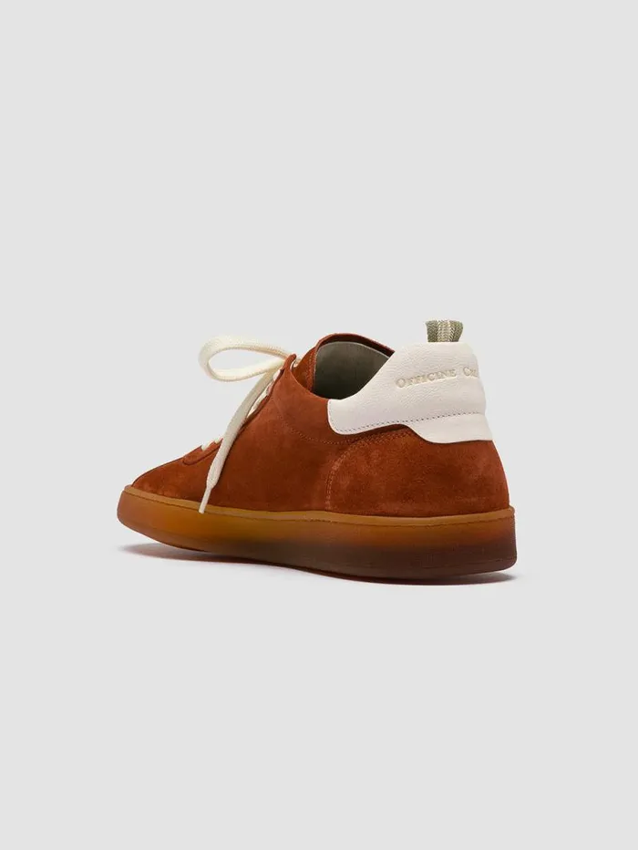 Men Officine Creative Footwear HALO 001 Red Leather And Suede Low Top Sneakers Men Officine Creative Footwear HALO 001 Red Leather And Suede Low Top Sneakers