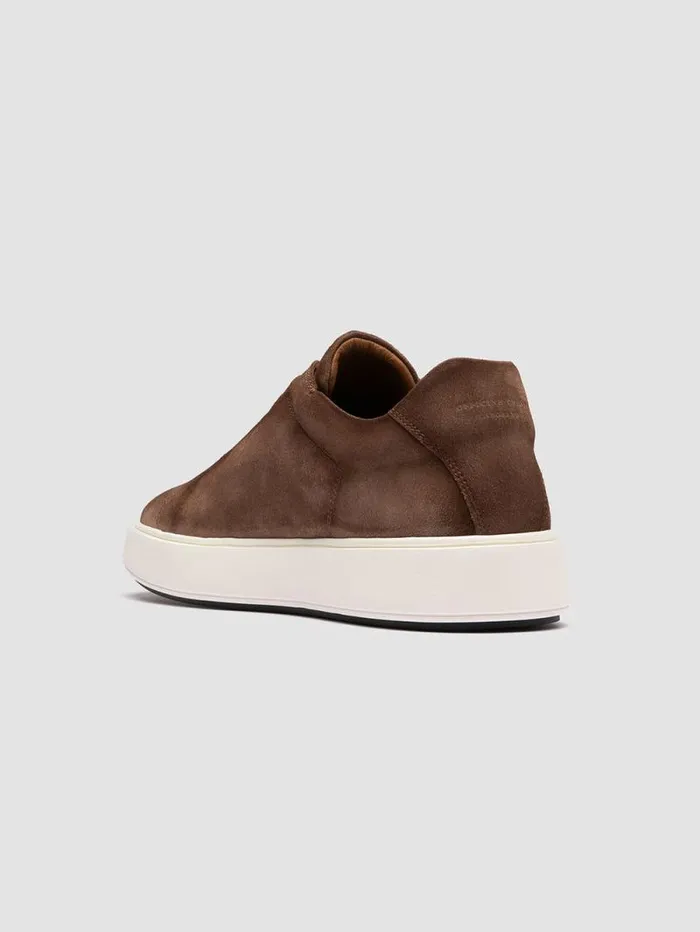 Men Officine Creative Footwear SLOUCH 001 Brown Suede Low Top Sneakers Men Officine Creative Footwear SLOUCH 001 Brown Suede Low Top Sneakers