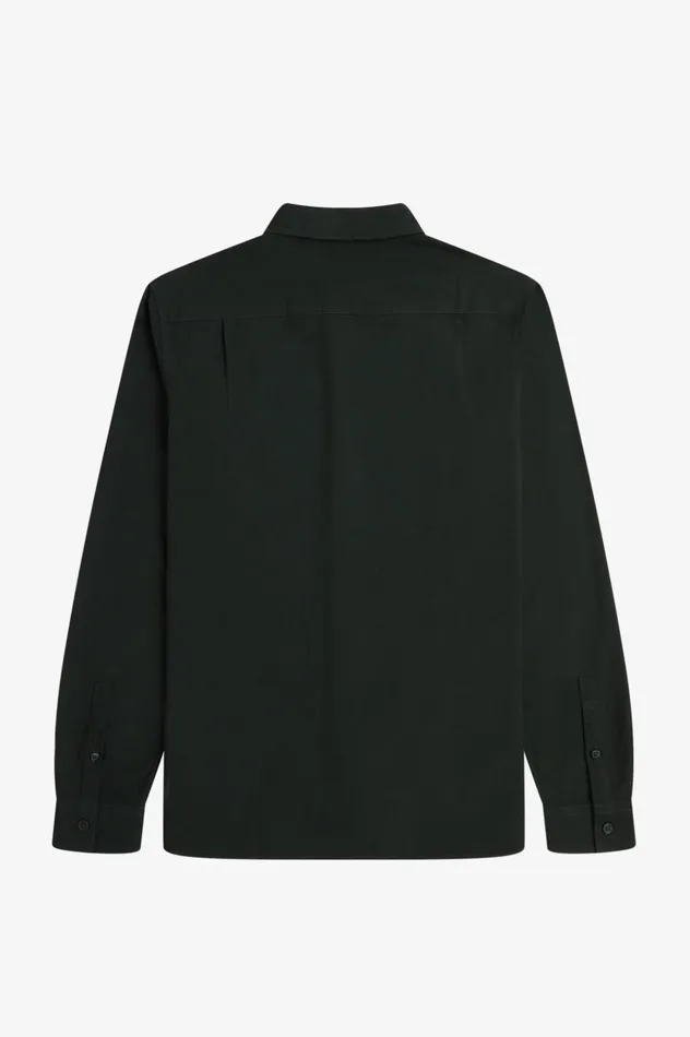 Men Oxford Shirt Night Green Fred Perry Shirts
