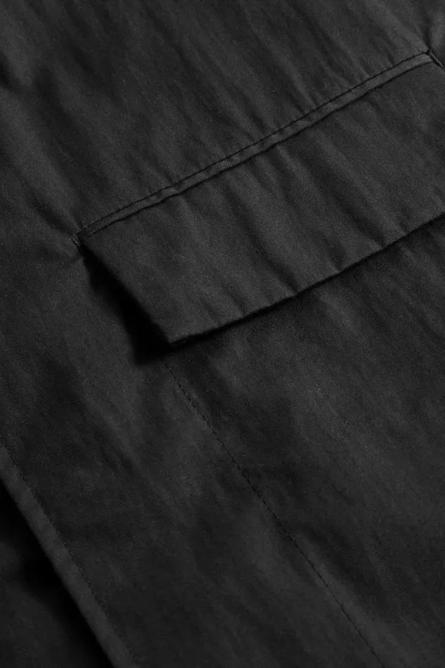 Men Pelle Fine Broken Twill Overshirt Black Norse Projects Overshirts