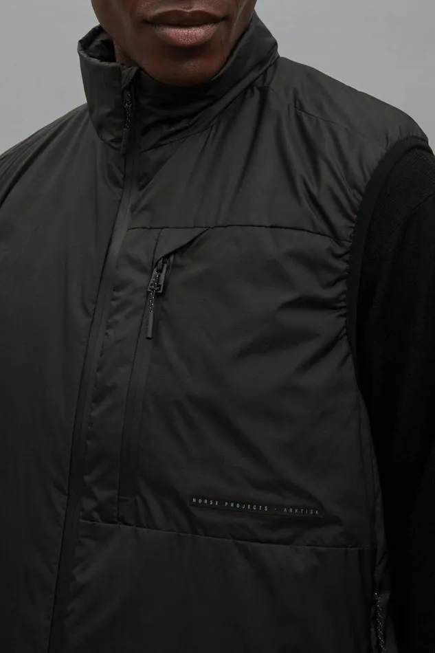 Men Pertex Quantum Midlayer Vest Black Norse Projects Outerwear
