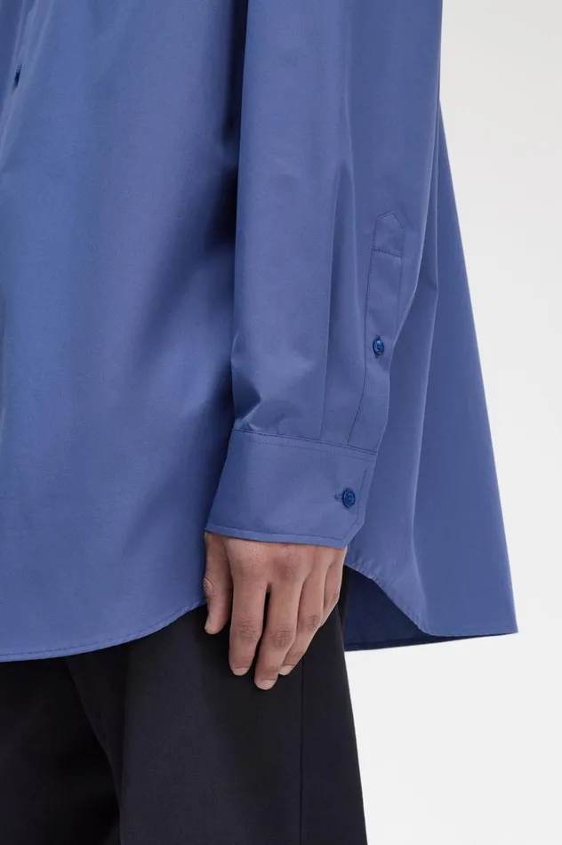 Men Raf SimonsOversized Utility Shirt Dirty Lime Fred Perry Shirts