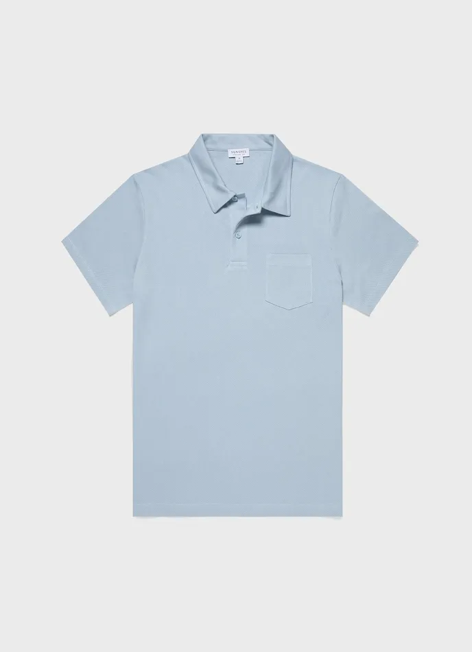 Men Riviera Polo Shirt Blue Mist Polo Shirts ussunspel