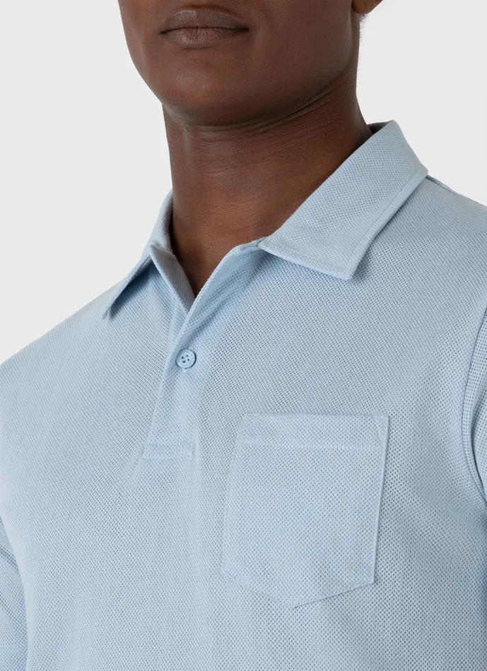 Men Riviera Polo Shirt Blue Mist Polo Shirts ussunspel Men Riviera Polo Shirt Blue Mist Polo Shirts ussunspel