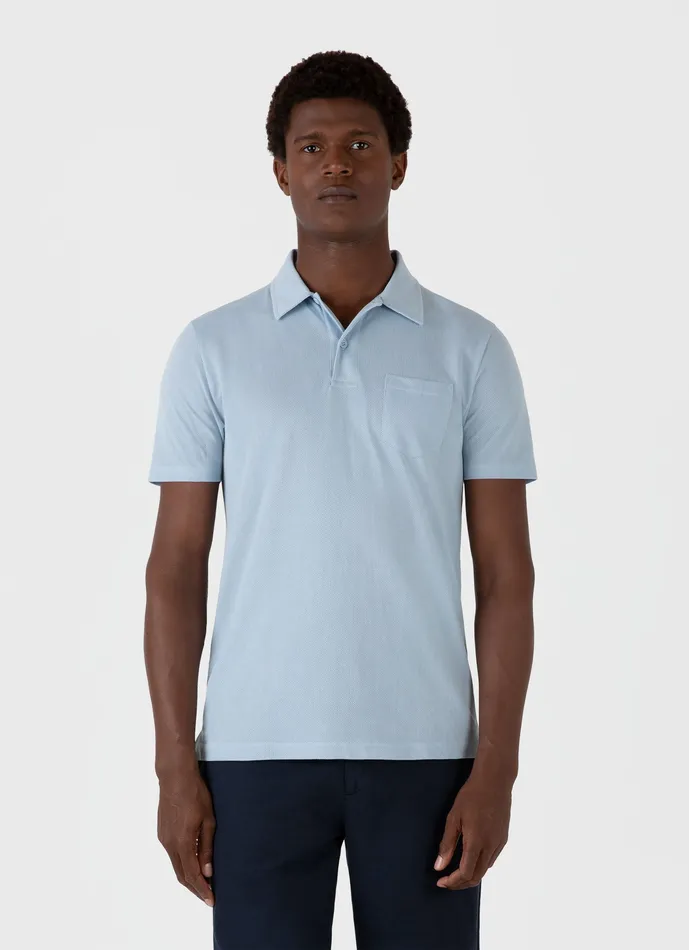Men Riviera Polo Shirt Blue Mist Polo Shirts ussunspel Men Riviera Polo Shirt Blue Mist Polo Shirts ussunspel