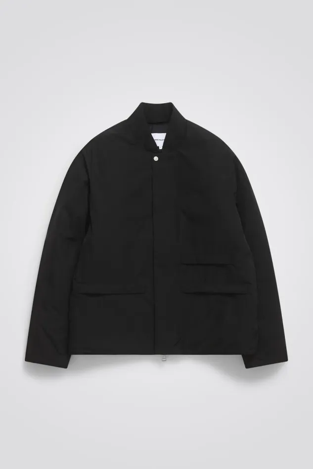 Men Ryan Military Bomber Jacket Black Norse Projects Outerwear