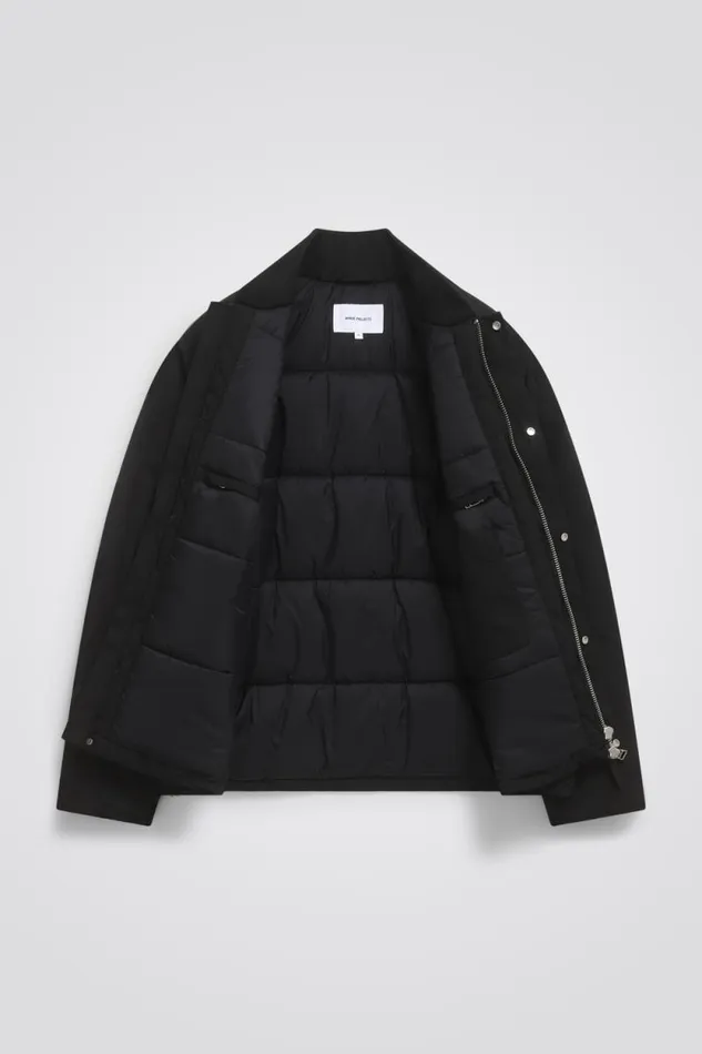 Men Ryan Military Bomber Jacket Black Norse Projects Outerwear