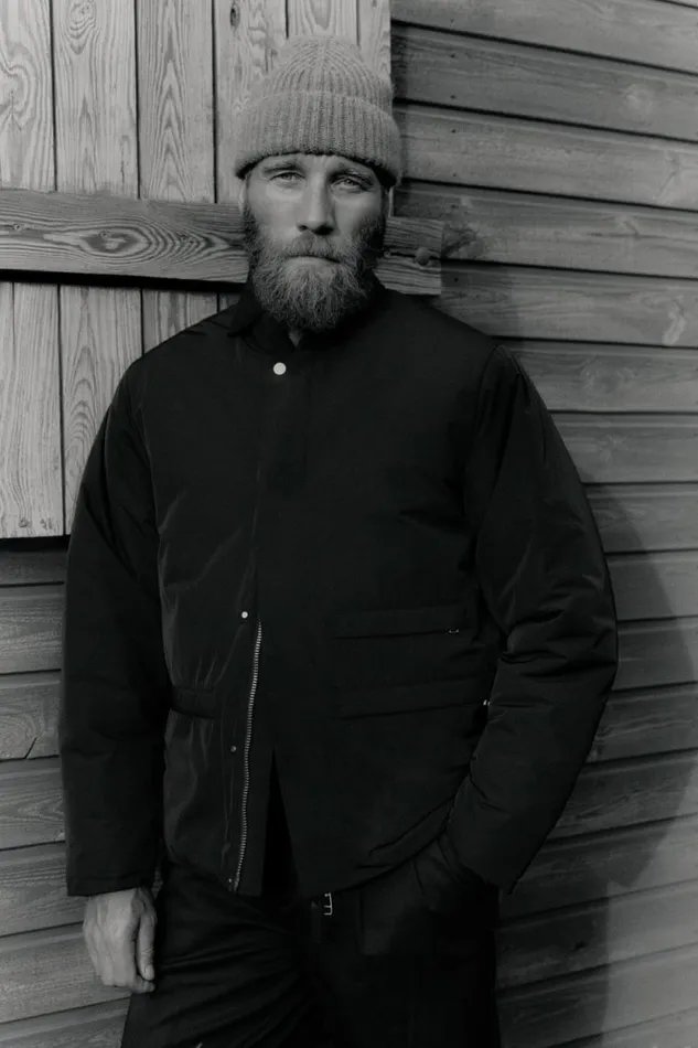 Men Ryan Military Bomber Jacket Black Norse Projects Outerwear