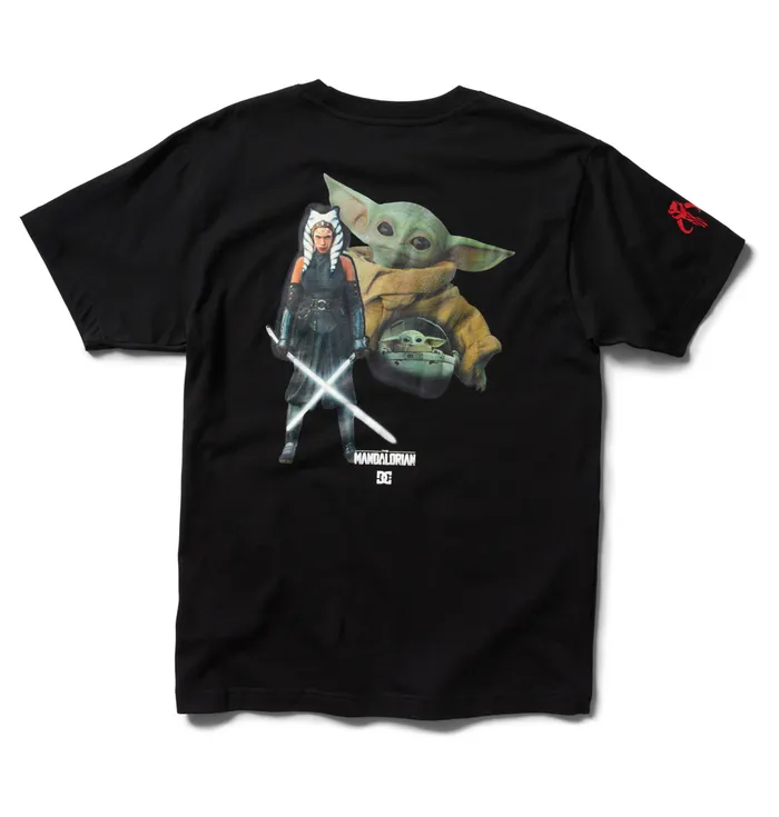 Men Star Wars DC Ahsoka Tano Glamour Shot TShirt black TShirts DC Shoes