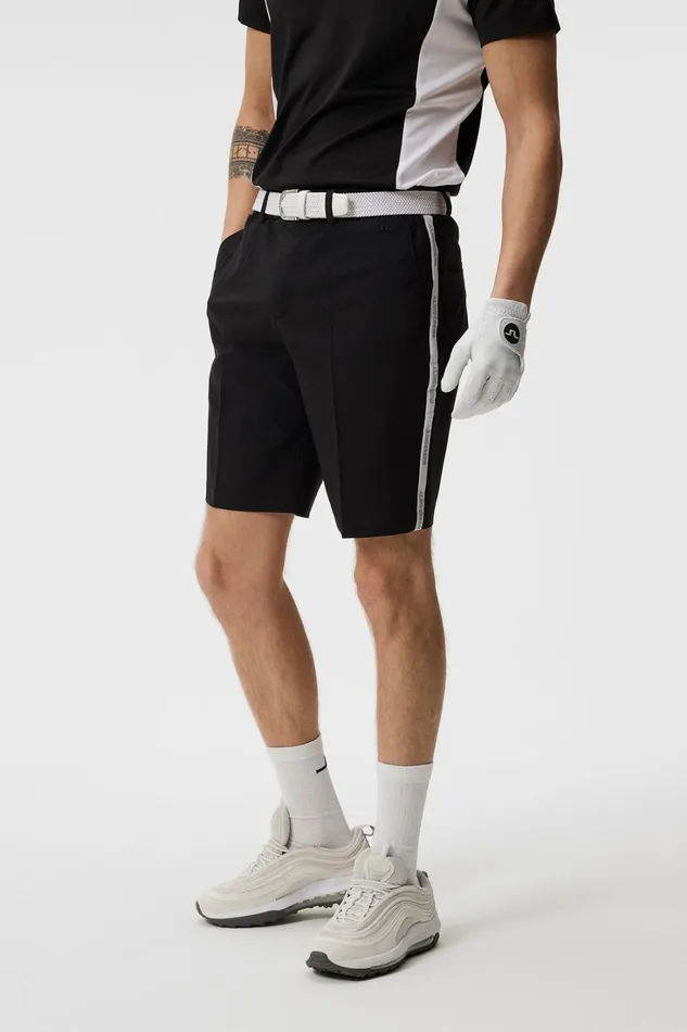 Men Stuart Stripe Shorts Black JLindeberg Shorts