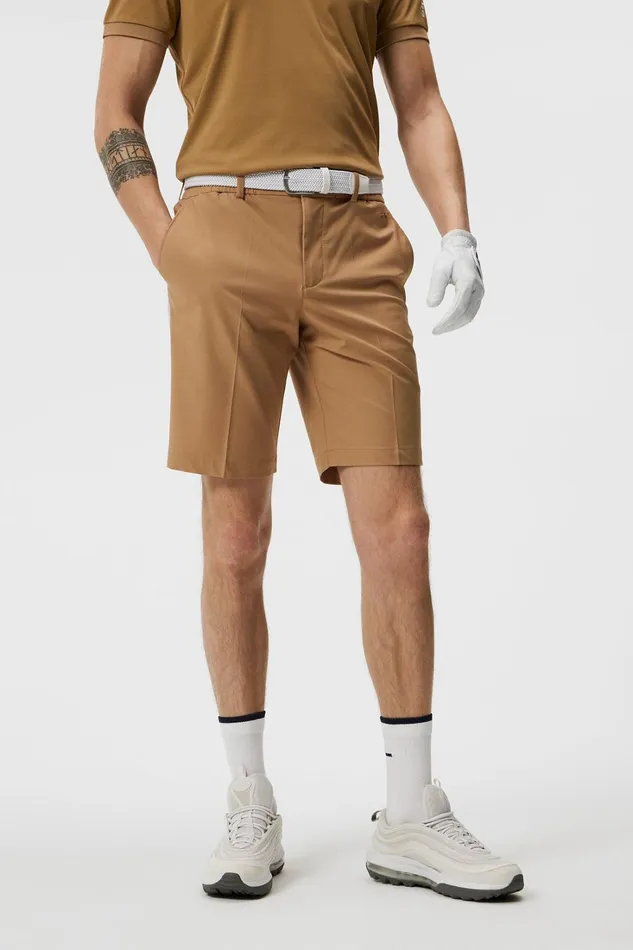 Men Stuart Stripe Shorts Tiger Brown JLindeberg Shorts