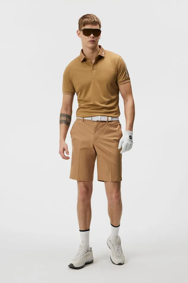Men Stuart Stripe Shorts Tiger Brown JLindeberg Shorts Men Stuart Stripe Shorts Tiger Brown JLindeberg Shorts
