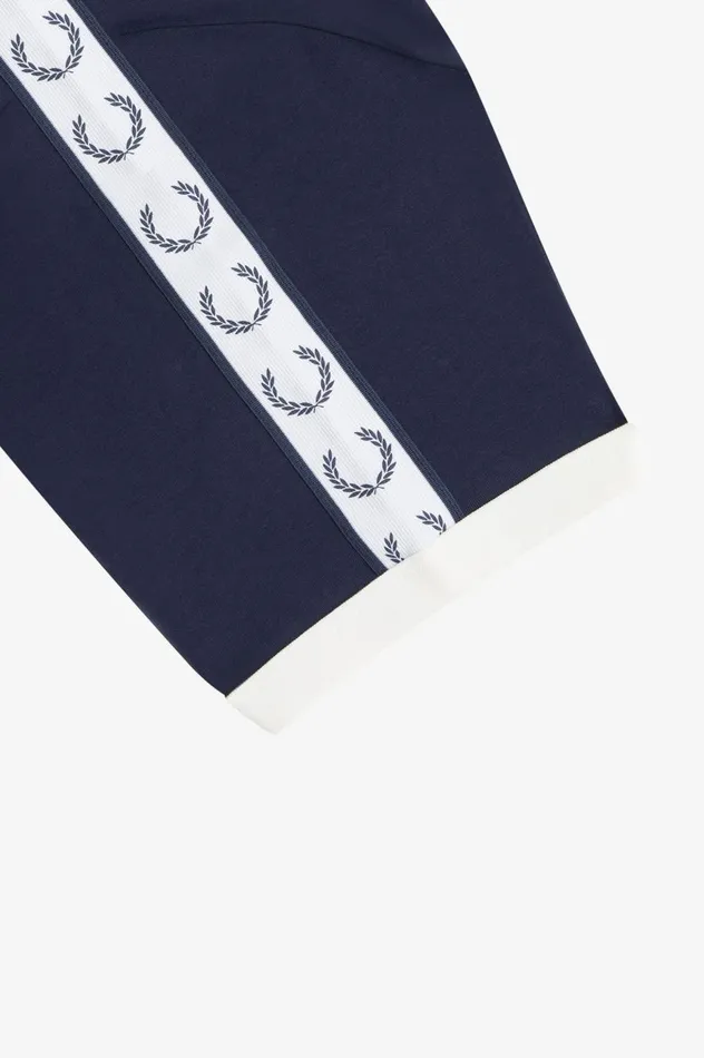 Men Taped Ringer TShirt Carbon Blue Fred Perry TShirts