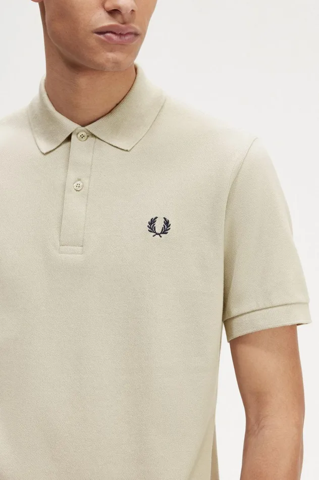 Men The ShirtM3 Light Oysternavy Fred Perry The Fred Perry Shirt
