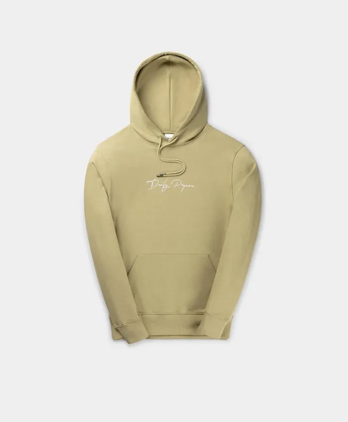 Men Twill Beige Escript Hoody Daily Paper Hoodies and Sweaters