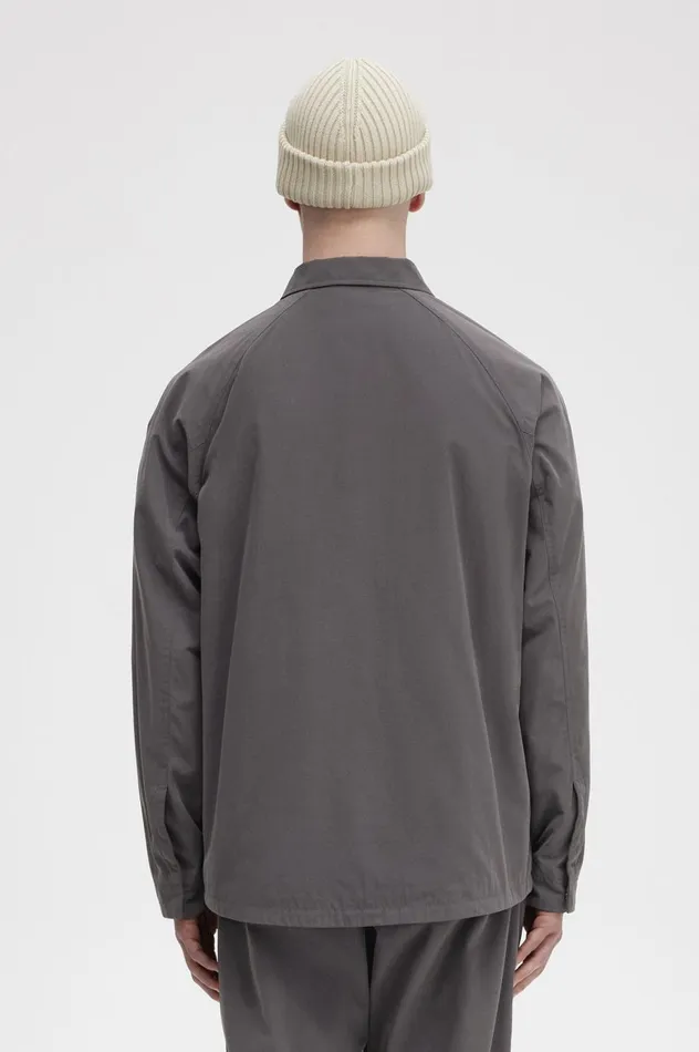 Men Utility Overshirt Gunmetal Fred Perry Overshirts