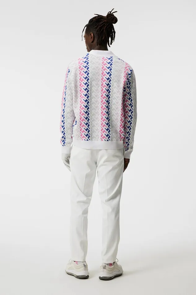 Men Vice Knitted Sweater Pink Painted Bridge JLindeberg Knitwear Men Vice Knitted Sweater Pink Painted Bridge JLindeberg Knitwear