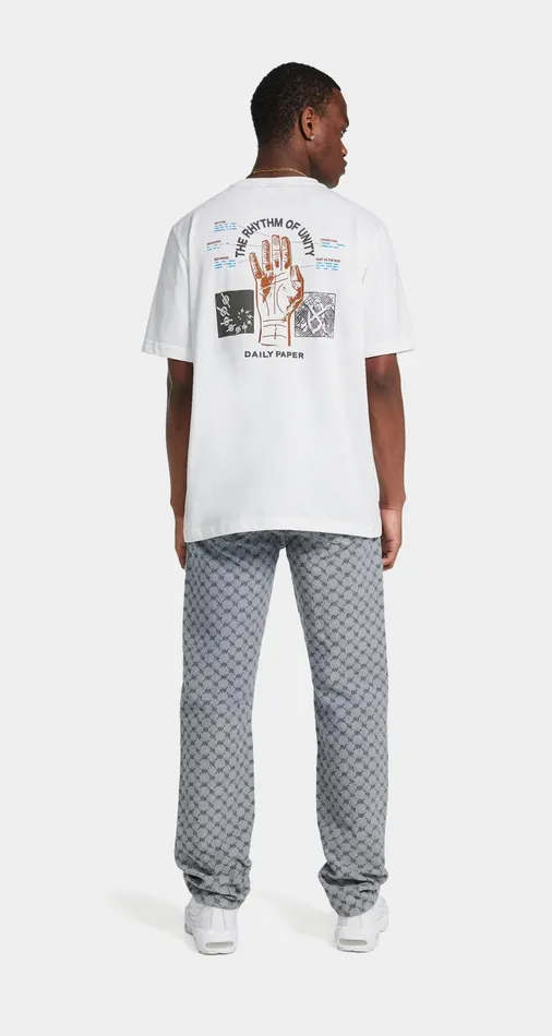 Men White Identity TShirt Daily Paper TShirts Men White Identity TShirt Daily Paper TShirts