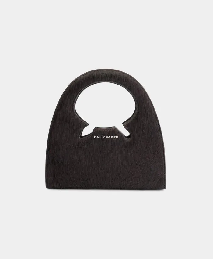 MenWomen Brown Cow Hair Leather Codu Small Bag Daily Paper Bags